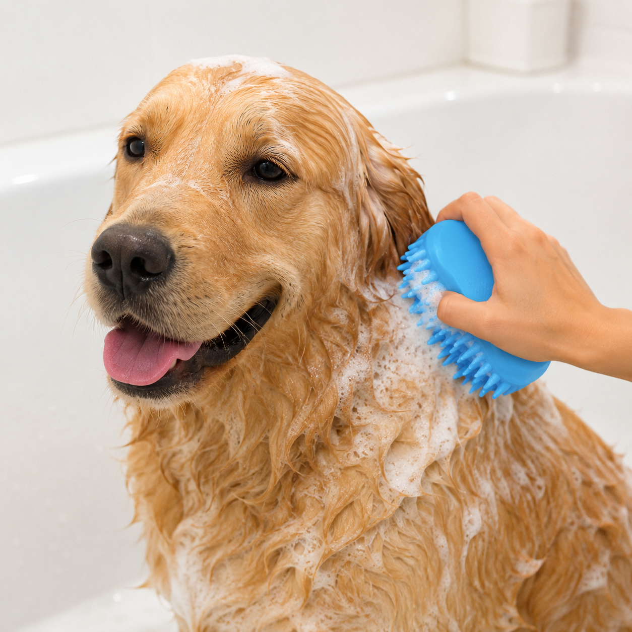 Pet Bath Massage Brush for Dogs & Cats