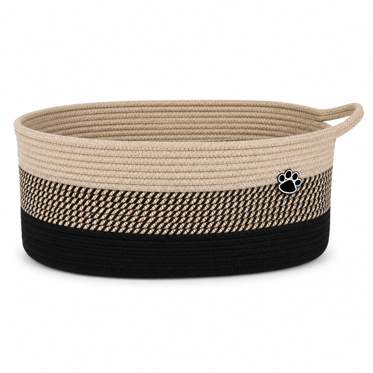 Woven Pet Toy Storage Basket with Handles