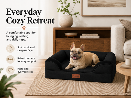 Globalnovyrao Cozy Bolster Pet Bed