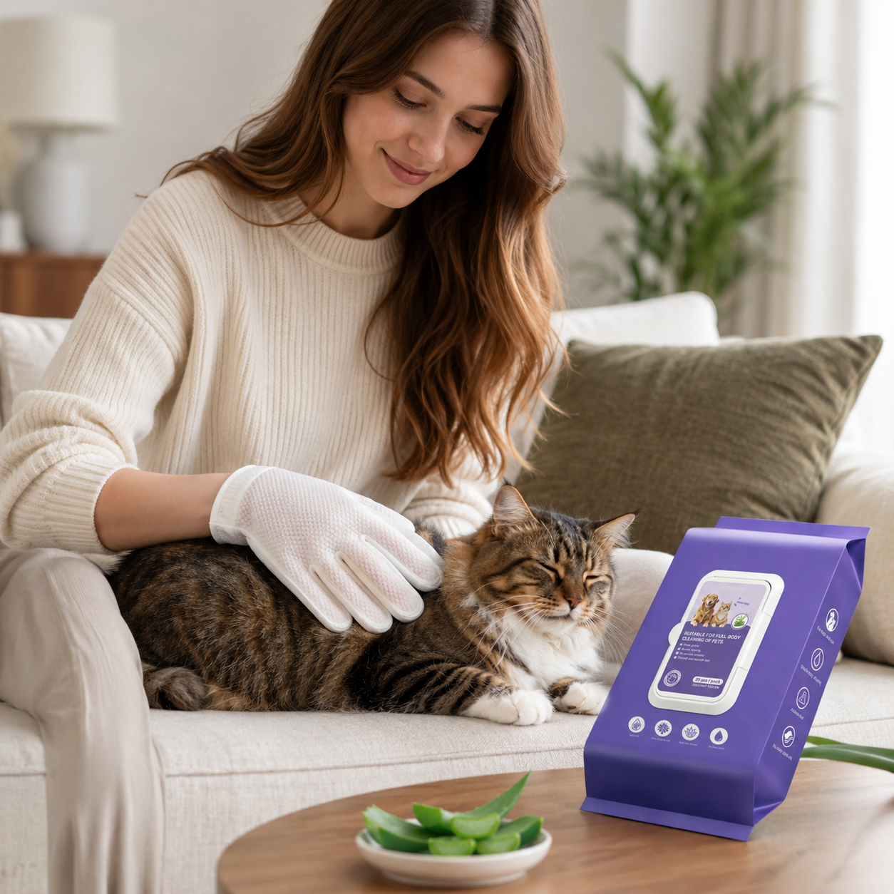 PetGlow™ Cleaning Glove Wipes