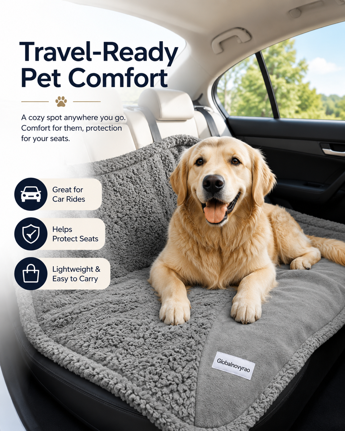 Globalnovyrao Cozy Sherpa Pet Blanket