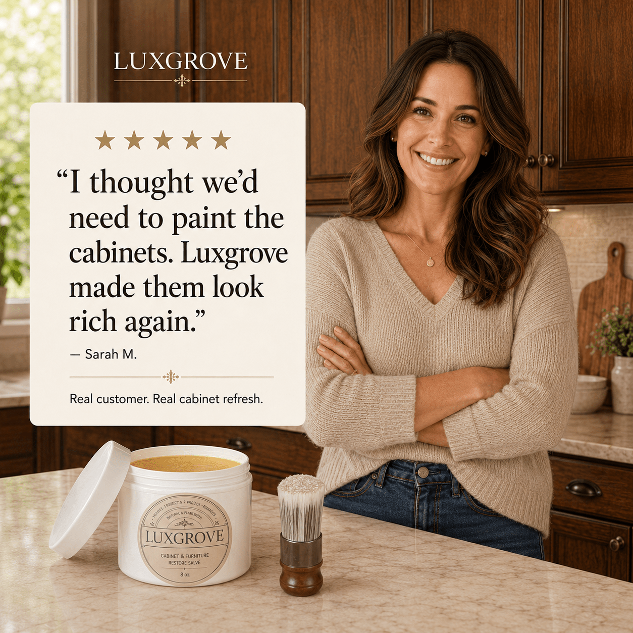 Luxgrove™ Wood Cabinet Restoring Salve (New)