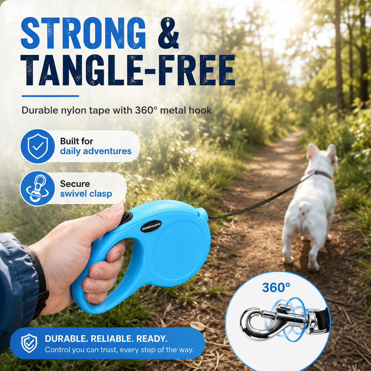 Globalnovyrao Retractable Dog Leash